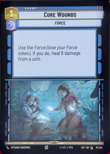 front of card