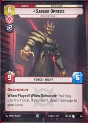 Savage Opress front