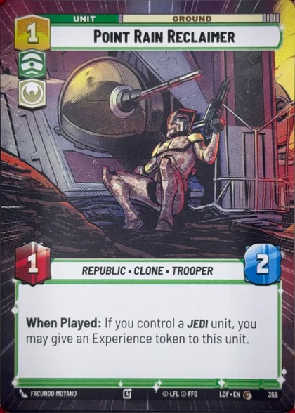front of card