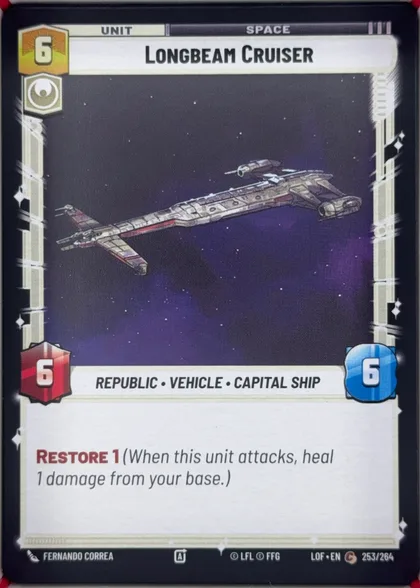 front of card