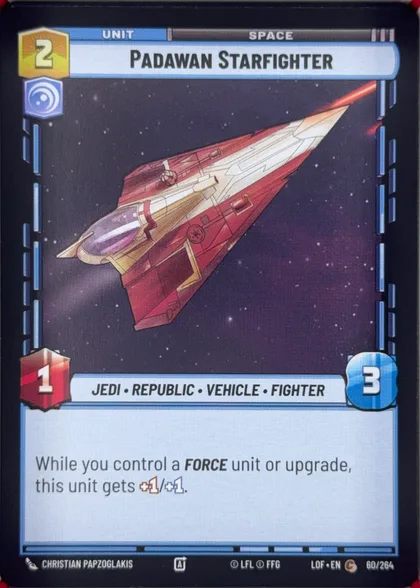 front of card