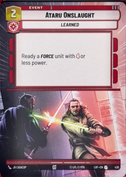 front of card