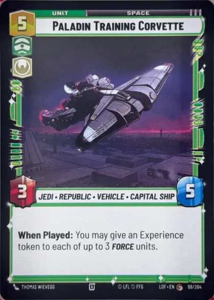 front of card
