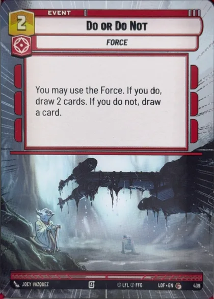 front of card