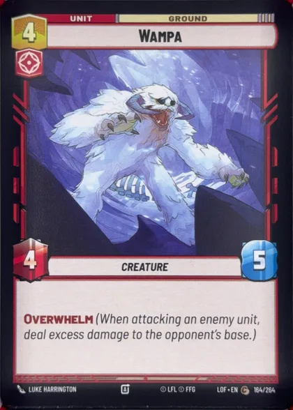 front of card