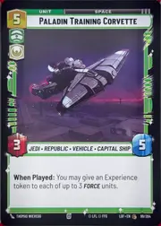 Paladin Training Corvette front