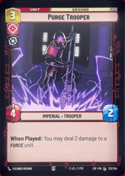 front of card