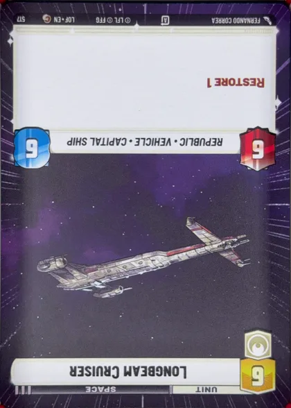 front of card