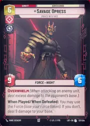 Savage Opress front