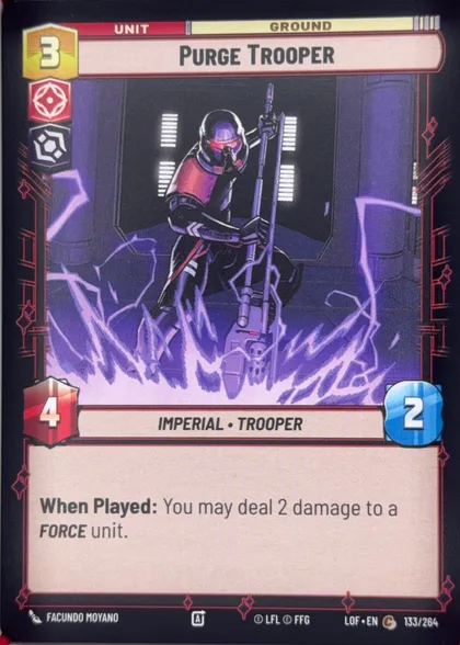 front of card