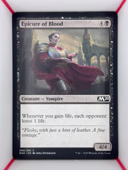 front of card