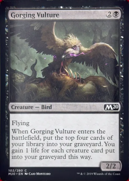 front of card