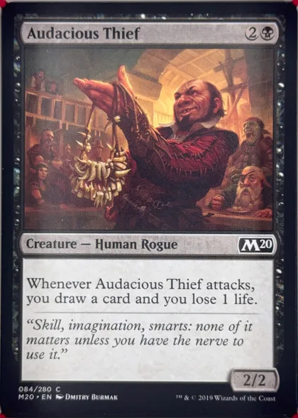 front of card
