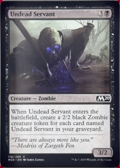 front of card