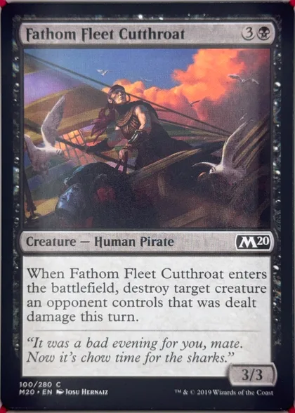 front of card