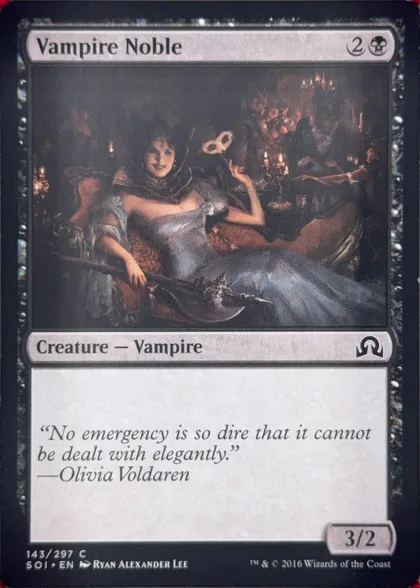 front of card