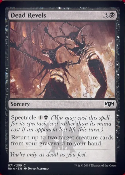 front of card