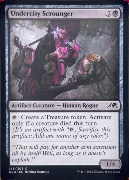 front of card
