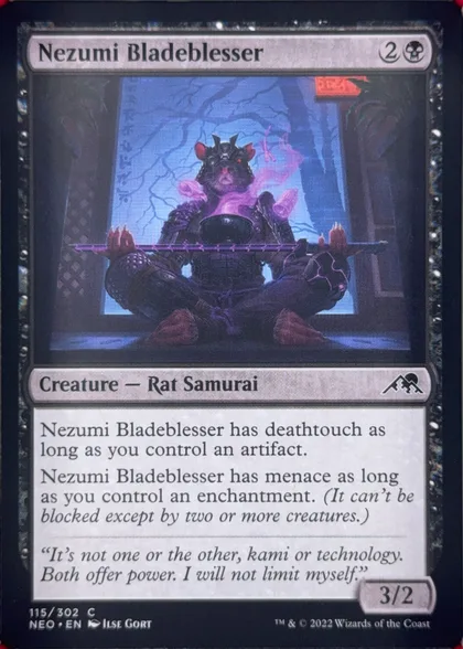 front of card