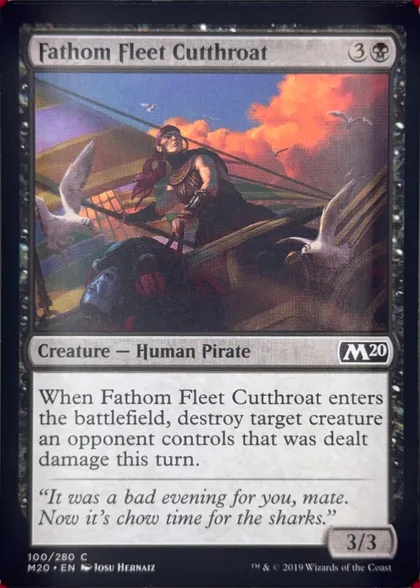 front of card