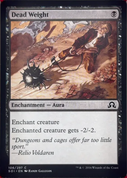 front of card