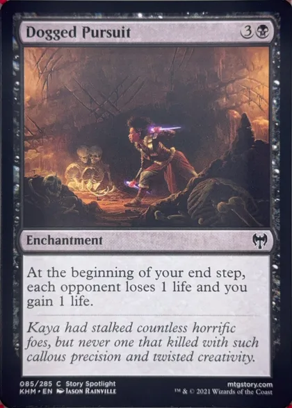 front of card