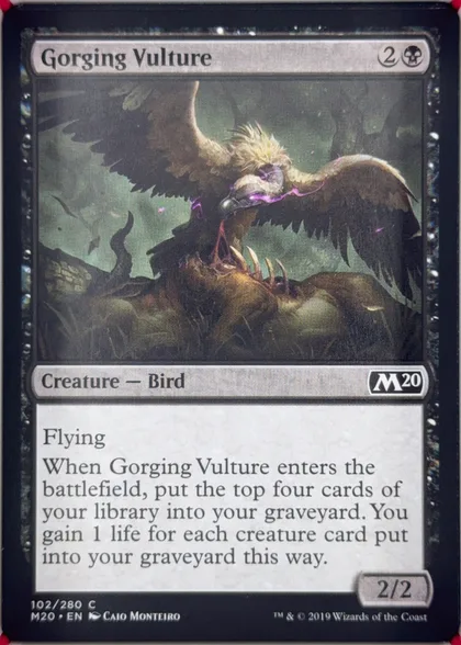 front of card