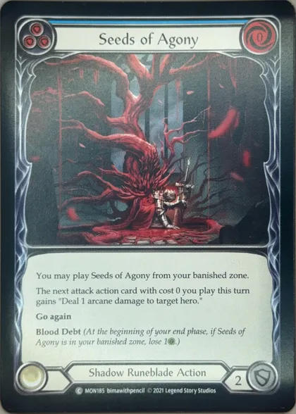 Seeds of Agony (Blue) front