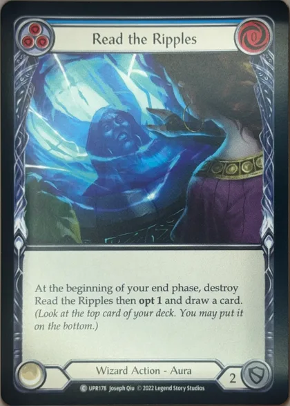 Read the Ripples (Blue) front