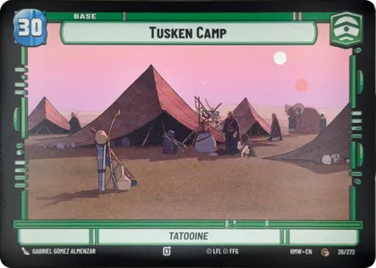 front of card