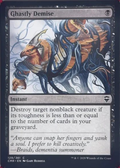 front of card