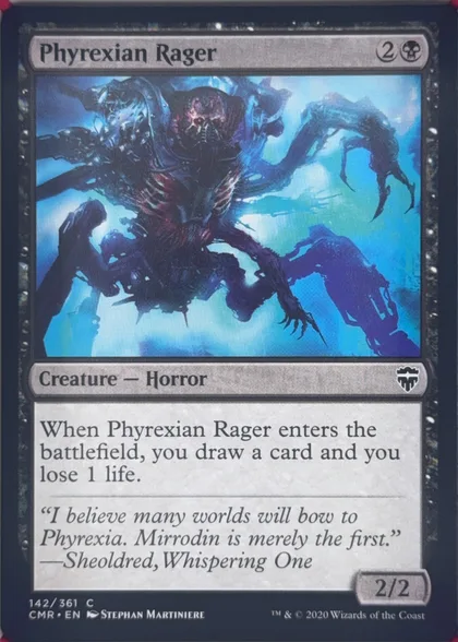 front of card