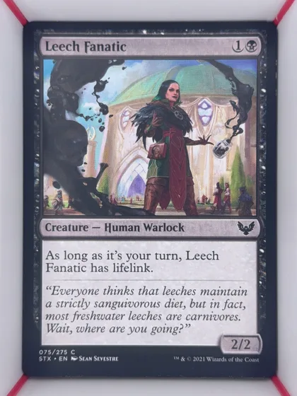 front of card
