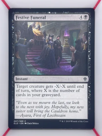 front of card