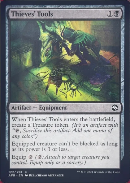front of card
