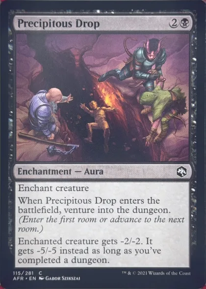 front of card