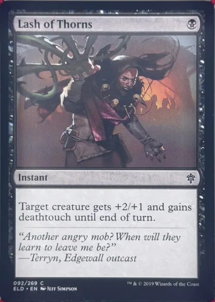front of card
