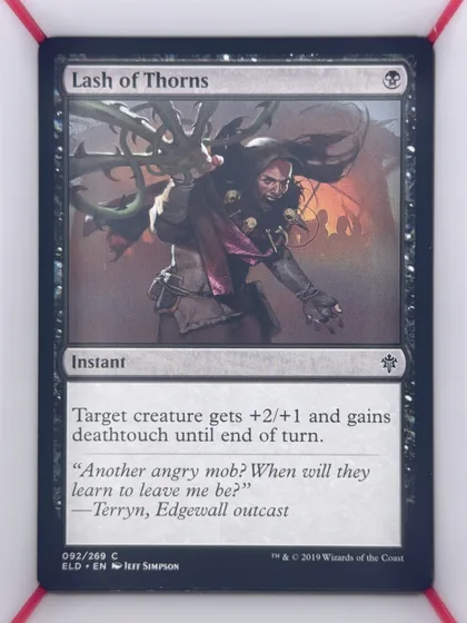 front of card
