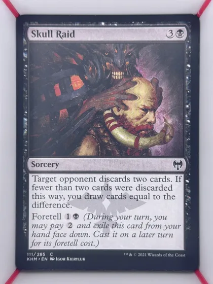 front of card