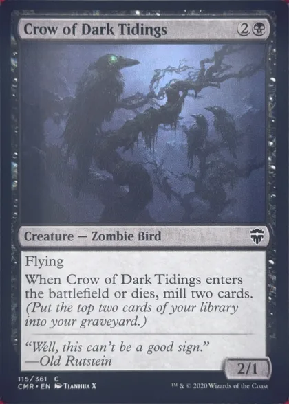 front of card