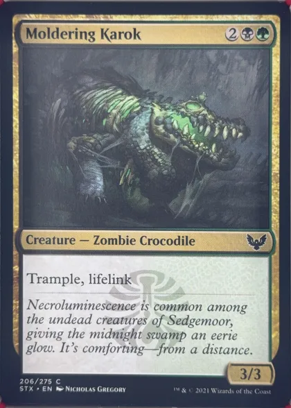 front of card