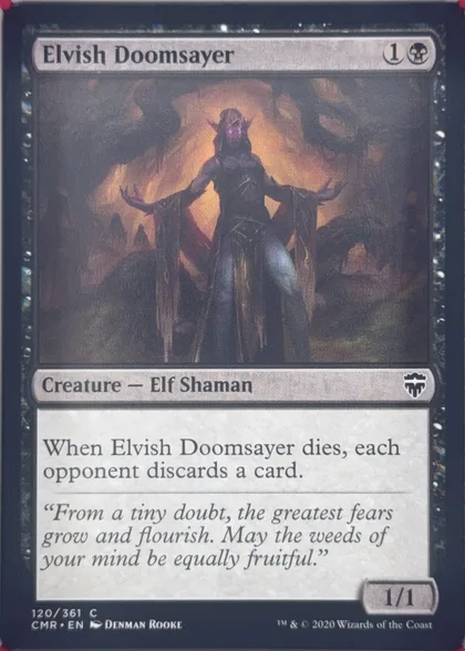 front of card
