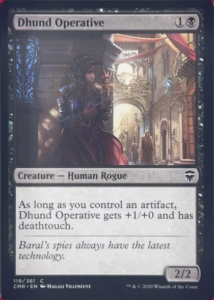 front of card