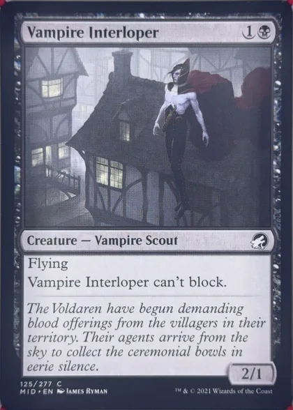 front of card