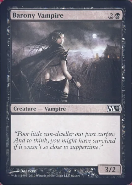 front of card