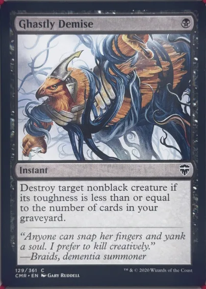 front of card