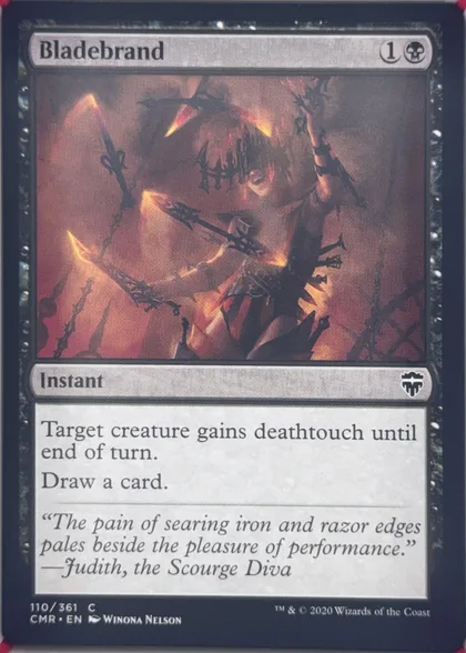 front of card