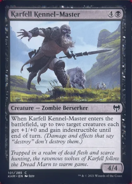 front of card