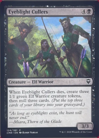 front of card