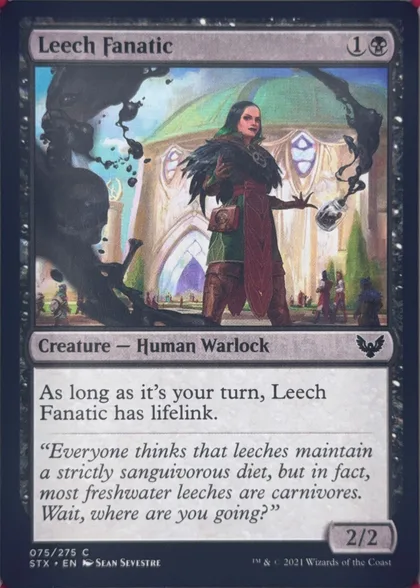 front of card